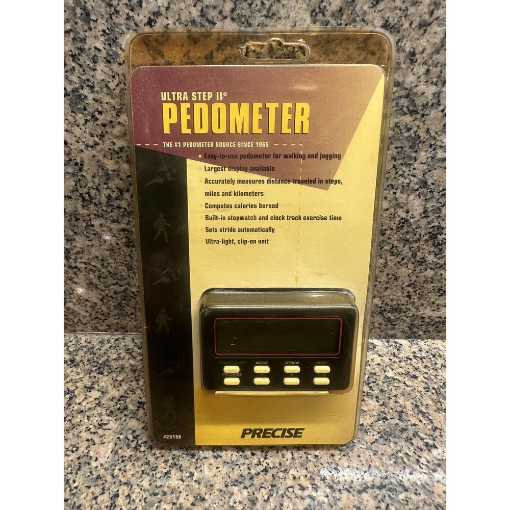 VTG‎ Precise Ultra Step II Electronic Pedometer Clip-On Calorie Counter Walking